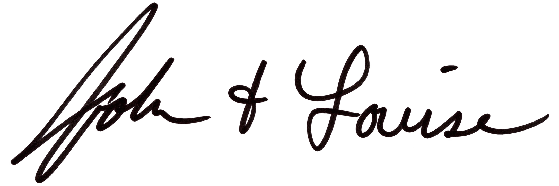 John and Louise signature