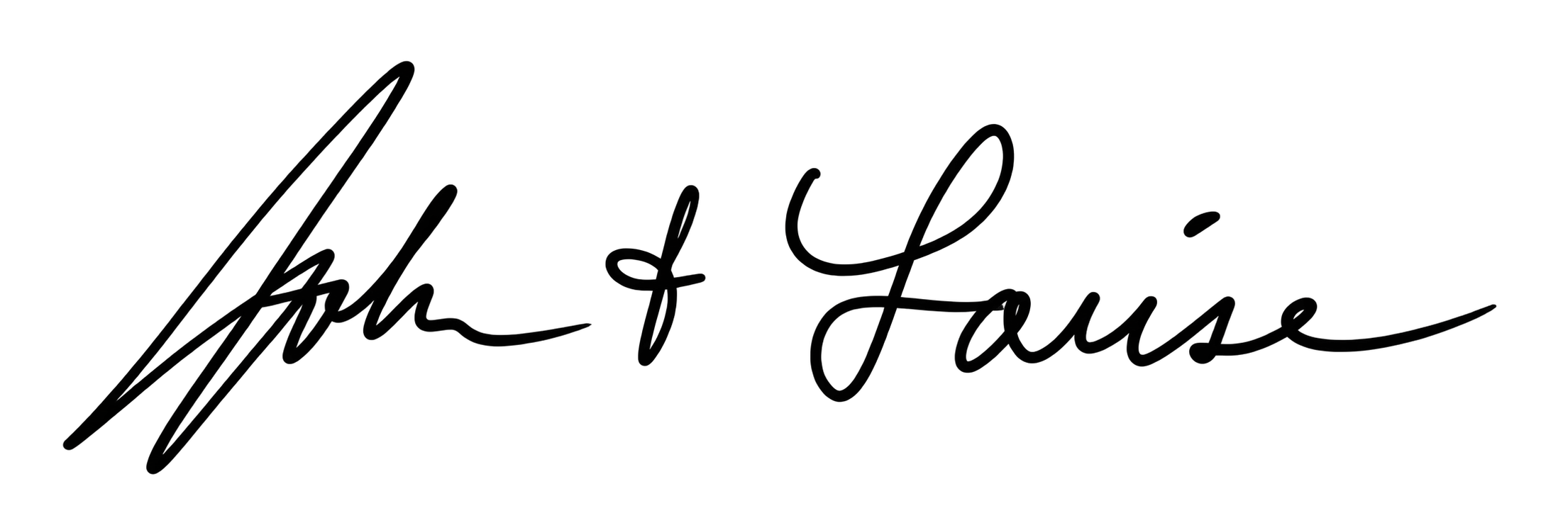John and Louise signature
